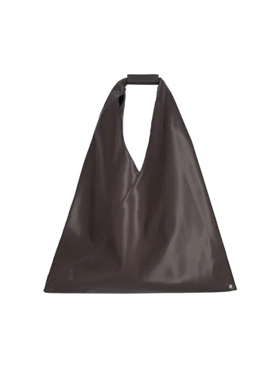 Mm6 Maison Margiela Japanese Medium Tote Bag In Brown