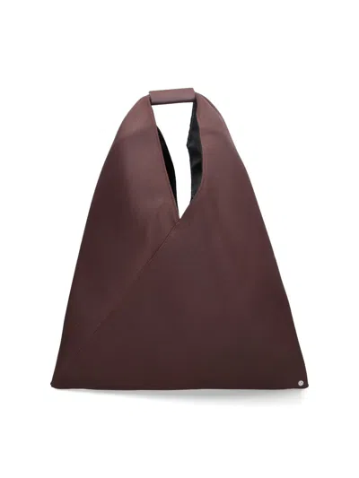 Mm6 Maison Margiela Japanese Medium Tote Bag In Brown