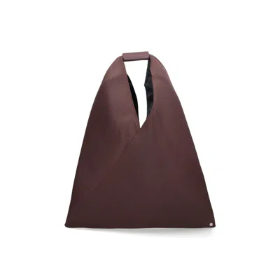 Mm6 Maison Margiela Japanese Medium Tote Bag In Brown