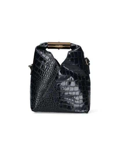 Mm6 Maison Margiela Structured Black Bag With Minimalist Design