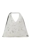 Mm6 Maison Margiela Classic Japanese Reversible Leather Shoulder Bag In Blackwhite