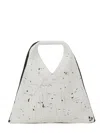 Mm6 Maison Margiela Classic Japanese Reversible Leather Shoulder Bag In White