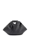 Mm6 Maison Margiela Japanese Mini Leather Handbag In Black