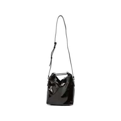 Mm6 Maison Margiela Japanese Patent Leather Tote Bag In Brown