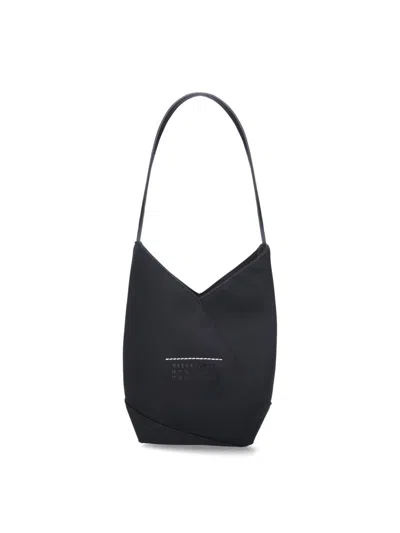 Mm6 Maison Margiela Japanese Open-top Tote Bag In Black  