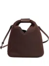 Mm6 Maison Margiela Triangular Design Crossbody Bag With Adjustable Strap In Brown