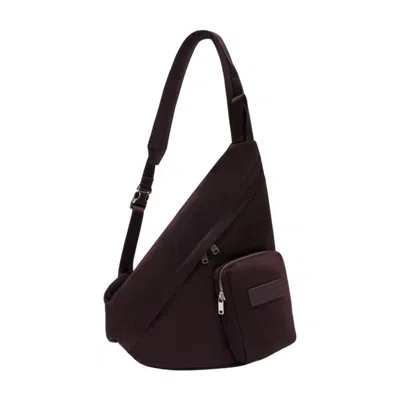 Mm6 Maison Margiela Japanese Sling Crossbody In Burgundy