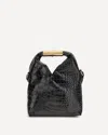 Mm6 Maison Margiela Black Calf Leather Bos Taurus Handbag In Black