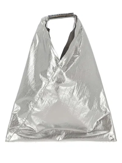 Mm6 Maison Margiela Japanese Small Handbag In Silver