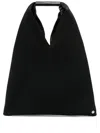 Mm6 Maison Margiela Triangular Japanese Leather Tote Bag In Black