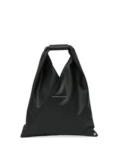 Mm6 Maison Margiela Japanese Triangular Tote Bag In Black