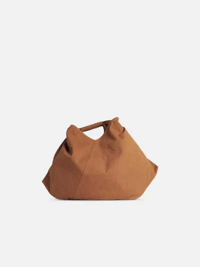 Mm6 Maison Margiela 'japanise' Brown Cotton Bag In Beige