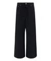 Mm6 Maison Margiela Wide-leg Cotton Jeans In Black