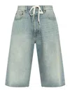 Mm6 Maison Margiela Mm6 By Maison Margiela Blue Mid-thigh Denim Shorts In Blue
