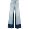 Mm6 Maison Margiela Mm6 By Maison Margiela Contrast Insert Jeans In Blue