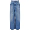 Mm6 Maison Margiela Mm6 By Maison Margiela Button-up Straight Jeans In Blue