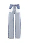 Mm6 Maison Margiela Mm6 By Maison Margiela Reversed Front Jeans In Blue