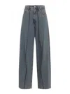 Mm6 Maison Margiela Jeans Boot-cut - Gris Claro In Blue
