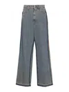 Mm6 Maison Margiela Panel Jeans In Gray