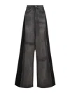 Mm6 Maison Margiela Wide-leg Jeans In Black