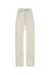 Mm6 Maison Margiela Ivory White Cotton Jeans