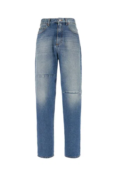 Mm6 Maison Margiela Straight Jeans In Blue