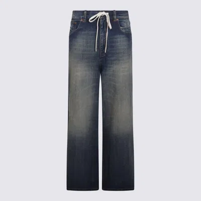 MM6 MAISON MARGIELA MM6 MAISON MARGIELA MEDIUM BLUE COTTON JEANS