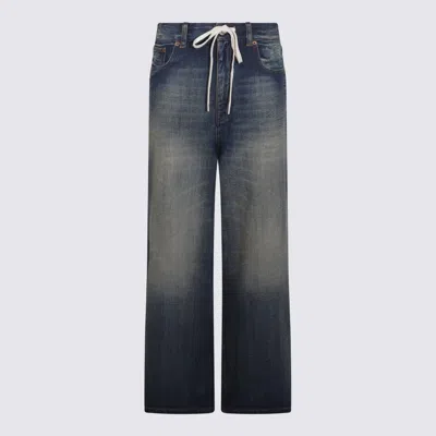 MM6 MAISON MARGIELA MM6 MAISON MARGIELA MEDIUM BLUE COTTON JEANS