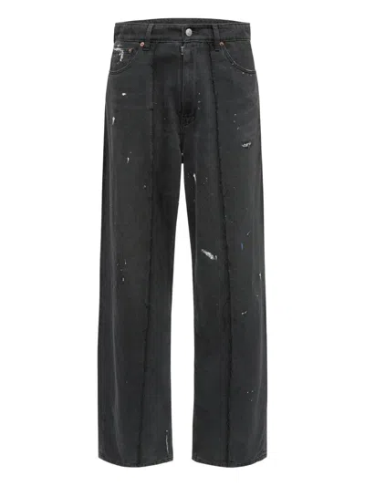 Mm6 Maison Margiela Jeans Mm6 In Burgundy