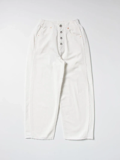 Mm6 Maison Margiela Jeans  Kids Color White