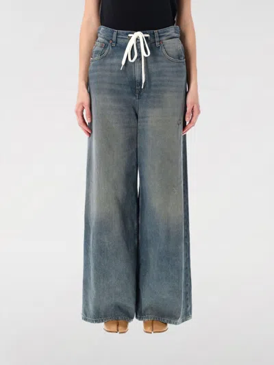 MM6 MAISON MARGIELA JEANS MM6 MAISON MARGIELA WOMAN COLOR GNAWED BLUE,G58663011