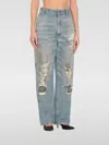 Mm6 Maison Margiela Mm6 By Maison Margiela Light Blue Cotton Jeans