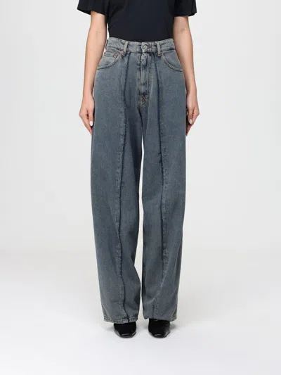 MM6 MAISON MARGIELA JEANS MM6 MAISON MARGIELA WOMAN COLOR GREY,H37729020