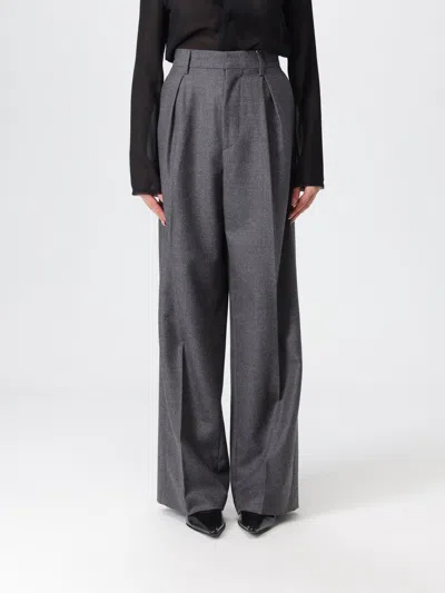 MM6 MAISON MARGIELA PANTS MM6 MAISON MARGIELA WOMAN COLOR GREY,H30083020