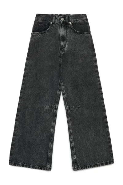 Mm6 Maison Margiela Jeans Regular Nero Sfumato In Black