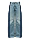 Mm6 Maison Margiela Five Pocket Straight Fit Trousers In Blue