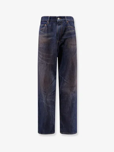 Mm6 Maison Margiela Jeans With Numeric Signature Tag In Multi