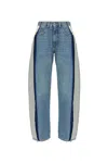 Mm6 Maison Margiela Jeans With Stitching In Blue
