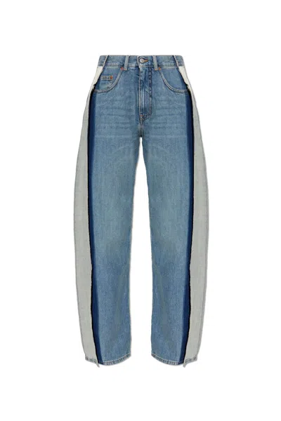 Mm6 Maison Margiela Jeans With Stitching In Blue
