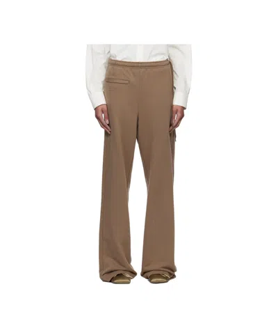 Mm6 Maison Margiela Jersey Lounge Pants In Brown