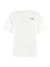 Mm6 Maison Margiela Mm6 By Maison Margiela Relaxed-fit Cotton T-shirt With Subtle Logo Detail In White
