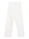 Mm6 Maison Margiela Jersey Texture Trousers In White
