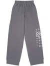 Mm6 Maison Margiela Jersey Track Pants In Grey