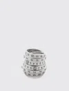 Mm6 Maison Margiela Stackable Ring Featuring Engraved Numbers In Silver