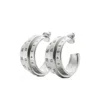 Mm6 Maison Margiela Triple Number Hoop Earrings