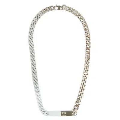 【関税込み】Minimal Logo Id Tag Necklace - MM6 Maison Margie Mm6 Maison Margiela Minimal Logo Id Tag Necklace In Silver