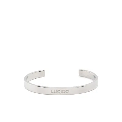 Mm6 Maison Margiela Numeric Engraved Cuff Bracelet In Silver