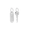 Mm6 Maison Margiela Mm6 By Maison Margiela Tag And Key Earrings In Silver