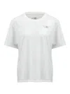Mm6 Maison Margiela Mm6 By Maison Margiela Relaxed-fit Cotton T-shirt With Subtle Logo Detail In White