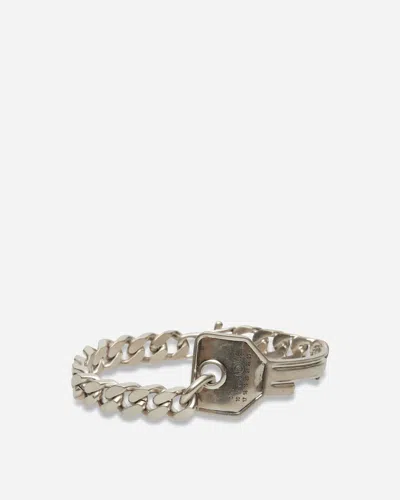 Mm6 Maison Margiela Key Chain Bracelet Silver In Grey